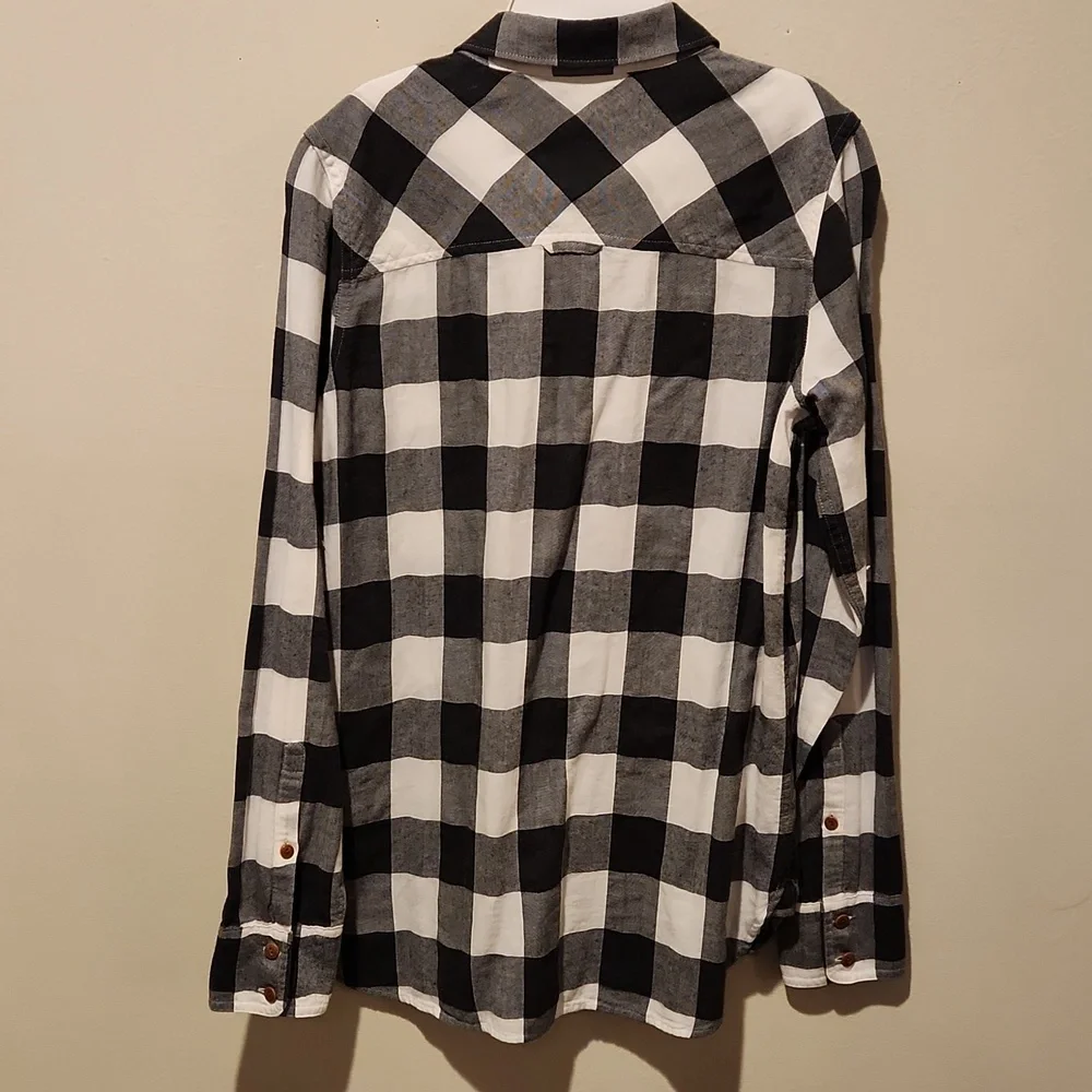 ❤️ J CREW CHARCOAL BUFFALO PLAID BUTTON UP 100% COTTON BOY SHIRT, 4